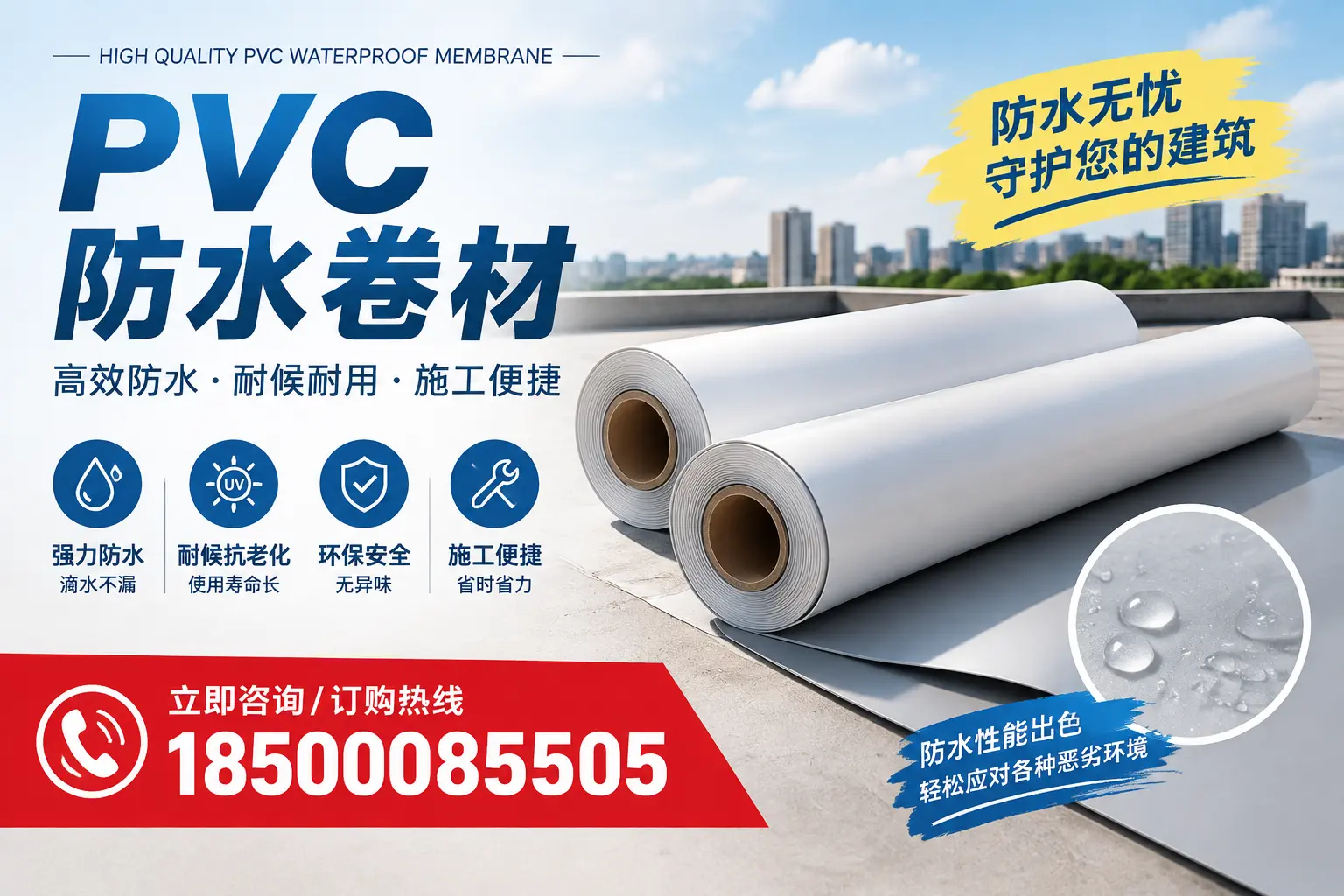 如何正确储存PVC防水卷材?郴州用户的实用建议